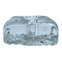 Szklany świecznik ice cube – w stylu skandynawskim